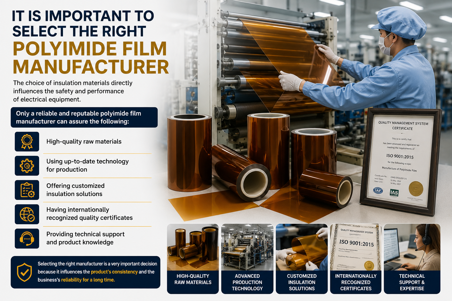 Important to Select the Right Polyimide Film Manufacturer