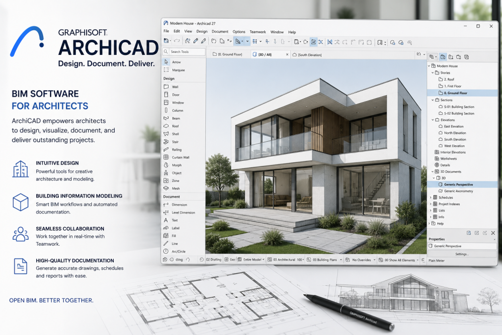 ArchiCAD for Architectural Design Tools and Software 